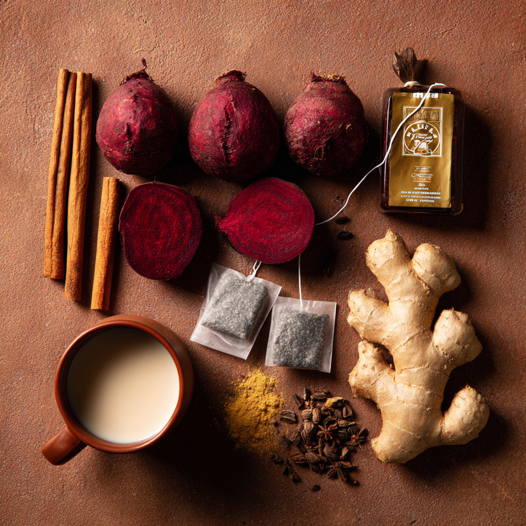 beetroot-chai-latte-ingredients